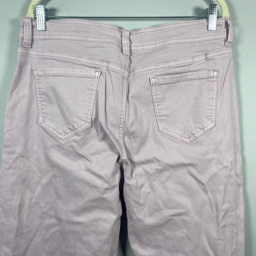 Buffalo David Bitton Brigette Crop Pants Women's 14‎ / 34 Purple High Rise Lilac
